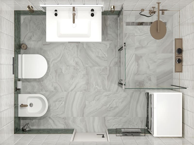 Совмещенный санузел Сеттиньяно Совмещенный санузел Сеттиньяно