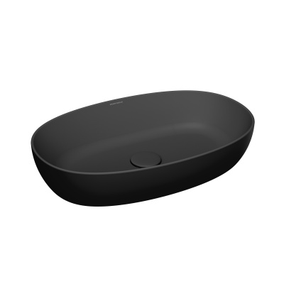Раковина Plaza/Плаза накладная 60, черная матовая Раковина Plaza/Плаза накладная 60, черная матовая
