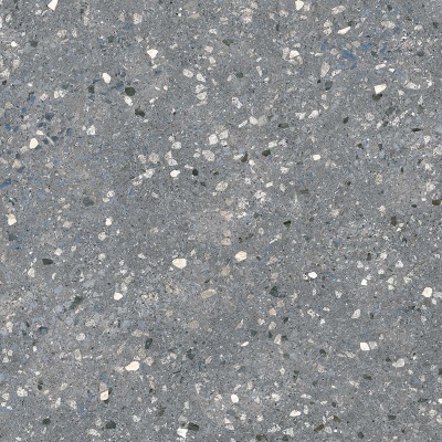 Терраццо серый тёмный обрезной 60x60x0,9