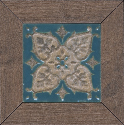 Вставка Меранти венге мозаичный 13x13x1,1