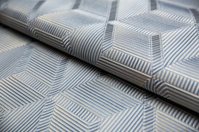 Обои виниловые Геометрия мотив, синий, золотой