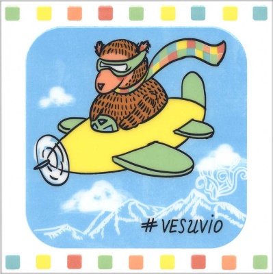 Декор Большое путешествие Везувий глянцевый 20x20x0,69 Декор Большое путешествие Везувий глянцевый 20x20x0,69