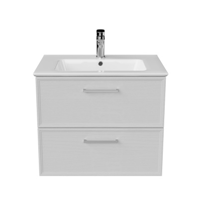 Тумба Piano Classic/Пиано Классик подвесная 65 см, 2 ящика, ясень белый матовый Тумба Piano Classic/Пиано Классик подвесная 65 см, 2 ящика, ясень белый матовый