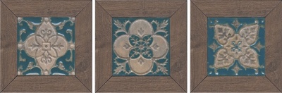 Вставка Меранти венге мозаичный 13x13x1,1