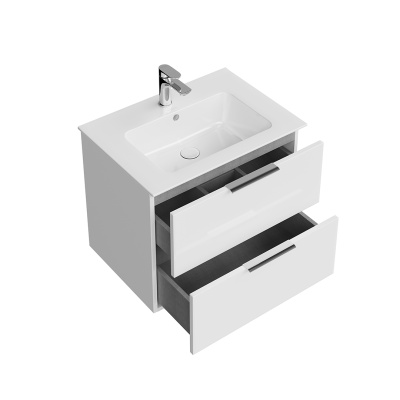 Тумба Piano Forte/Пиано Форте подвесная 65 см, 2 ящика, белый глянцевый Тумба Piano Forte/Пиано Форте подвесная 65 см, 2 ящика, белый глянцевый