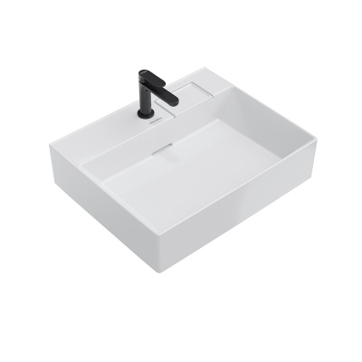 Раковина Logica/Лоджика мебельная с одним отверстием 60, белая глянцевая