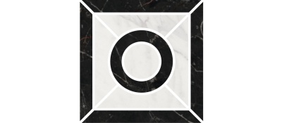 Декор Фрагонар наборный чёрный 9,9x9,9x1,1