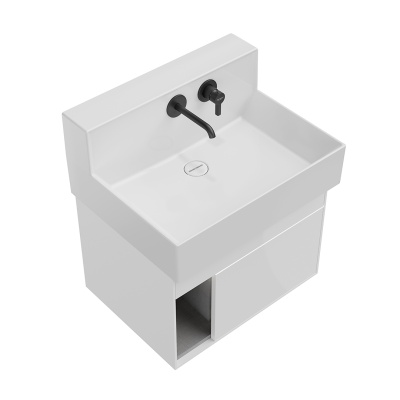 Тумба Logica M/Лоджика М подвесная 2 выдвижных ящика 65, белоснежный Тумба Logica M/Лоджика М подвесная 2 выдвижных ящика 65, белоснежный