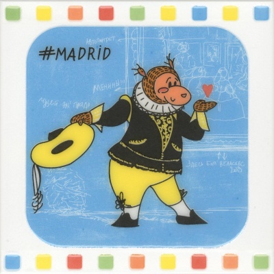 Декор Большое путешествие Madrid глянцевый 20x20x0,69 Декор Большое путешествие Madrid глянцевый 20x20x0,69