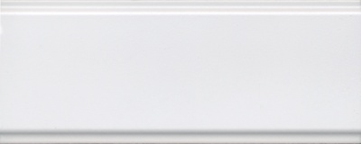 Бордюр Магнолия белый матовый обрезной 30x12x1,3