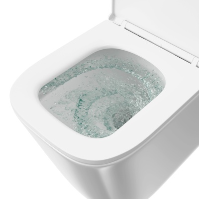 Унитаз Cubo Tornado/Кубо Торнадо подвесной, с системой смыва торнадо с крепежом и сиденьем, белый глянцевый Унитаз Cubo Tornado/Кубо Торнадо подвесной, с системой смыва торнадо с крепежом и сиденьем, белый глянцевый