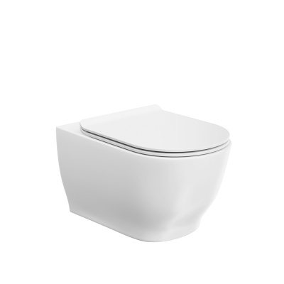 Унитаз Modula/Модула подвесной безободковый с крепежом, белый глянцевый Унитаз Modula/Модула подвесной безободковый с крепежом, белый глянцевый