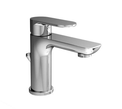 Смеситель для раковины Piano/Пиано однорычажный с донным клапаном, хром глянец