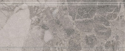 Бордюр Рабат Стоун серый матовый обрезной 30x12x1,3