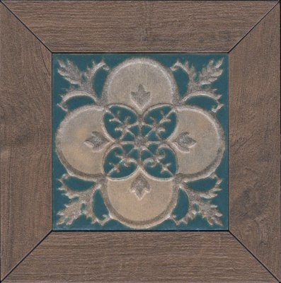 Вставка Меранти венге мозаичный 13x13x1,1