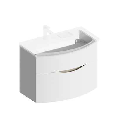 Тумба RIVA 80 см, белая матовая