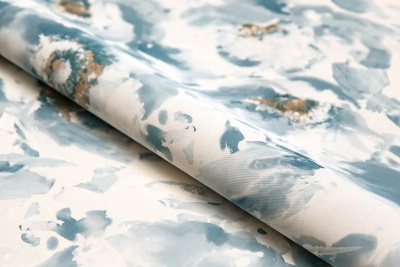 Обои виниловые на флизелиновой основе Легато мотив, голубой