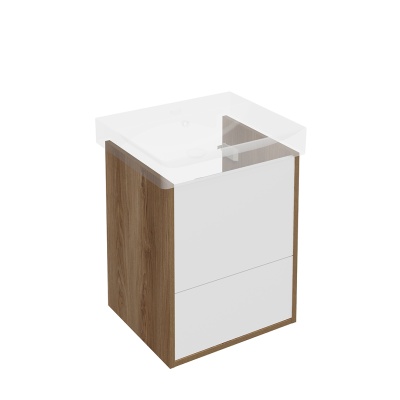 Тумба Pro/Про подвесная 2 ящика 50, вяз