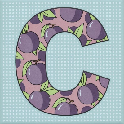 Декор Сад-огород «Слива» матовый 20x20x0,69 Декор Сад-огород «Слива» матовый 20x20x0,69