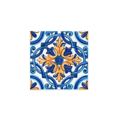 Керамическая вставка 9,9x9,9x0,7 Капри майолика глянцевый Керамическая вставка 9,9x9,9x0,7 Капри майолика глянцевый