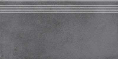 Ступень Мирабо серый темный обрезной 30x60x0,9