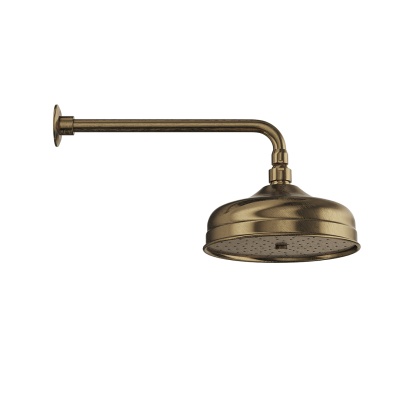 Душевая лейка Muse/Муза "тропический дождь" с кронштейном, потертая бронза Душевая лейка Muse/Муза "тропический дождь" с кронштейном, потертая бронза