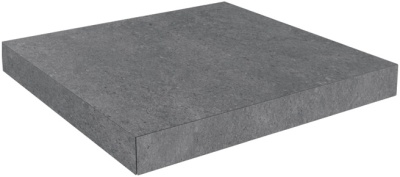 Ступень угловая клееная Фондамента пепельный 33x33x1,1