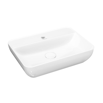 Раковина Plaza/Плаза накладная 55, белая глянцевая Раковина Plaza/Плаза накладная 55, белая глянцевая