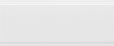 Бордюр Марсо белый матовый обрезной 30x12x1,3