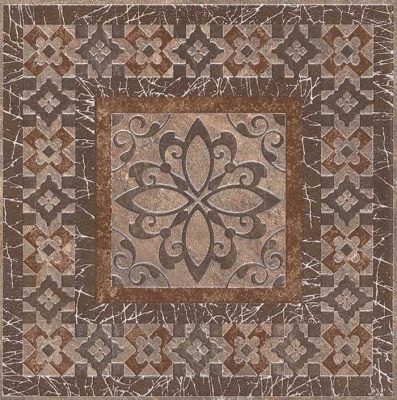 Керамическая вставка 19,6x19,6x0,8 Бромли коричневый Керамическая вставка 19,6x19,6x0,8 Бромли коричневый