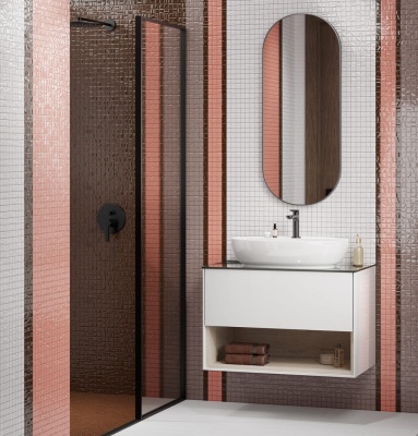 Раковина Plaza/Плаза накладная 60, белая глянцевая