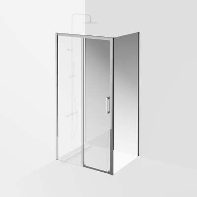 Душевая дверь Vetro/Ветро, раздвижная, 100х195, хром Душевая дверь Vetro/Ветро, раздвижная, 100х195, хром