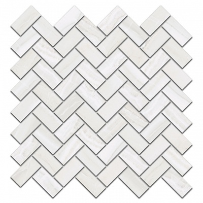 Декор Контарини белый мозаичный 31,5x30x1,1