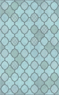 Декор Фоскари бирюзовый глянцевый 25x40x0,8