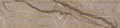 Бордюр Ифран бежевый светлый глянцевый обрезной 60x14,5x0,9