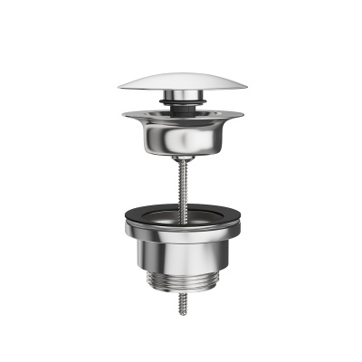 Донный клапан клик-клак для раковины, хром