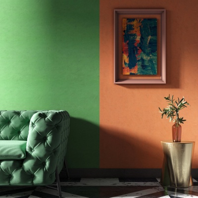 Обои виниловые Джангл база, оранжевый