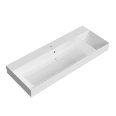 Раковина Grande/Гранде мебельная\подвесная 120, белая глянцевая, одно отверстие под смеситель Раковина Grande/Гранде мебельная\подвесная 120, белая глянцевая, одно отверстие под смеситель