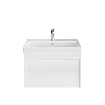 Тумба Modula/Модула подвесная 70 с ящиком 1+1, белая глянцевая