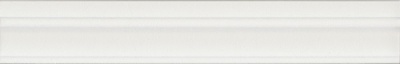 Бордюр Флориан белый матовый обрезной 30x5x1,9