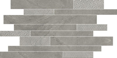Декор Ламелла серый мозаичный 50,2x25x0,95 Декор Ламелла серый мозаичный 50,2x25x0,95