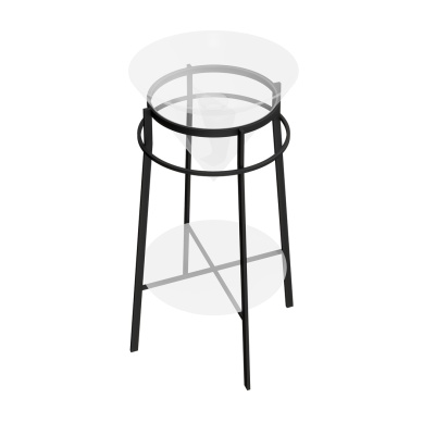 Металлическая структура Cono/Коно напольная 44, черная матовая Металлическая структура Cono/Коно напольная 44, черная матовая