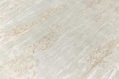 Обои виниловые Виньетки мотив, серо-желтый