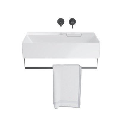 Раковина Logica/Лоджика мебельная\подвесная без отверстий 70, белая глянцевая