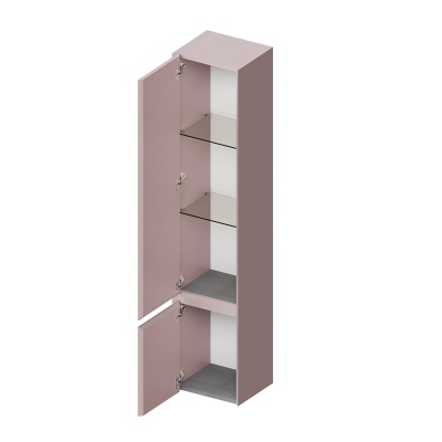 Пенал Cubo/Кубо подвесной левый 165, мальва матовый Пенал Cubo/Кубо подвесной левый 165, мальва матовый