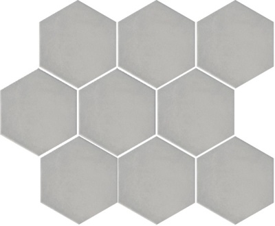 Тюрен серый матовый из 9 частей 12x10,4x0,7