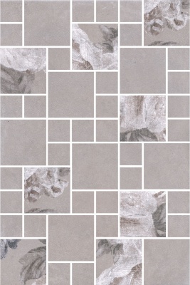 Керамический декор мозаичный 20x30x0,69 Александрия серый матовый