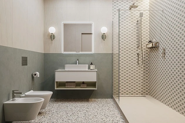 Ванная комната с душевой Таделакт / Бричиола
