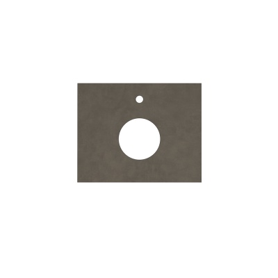 Столешница из керамогранита Про Чементо 60x48, коричневая матовая