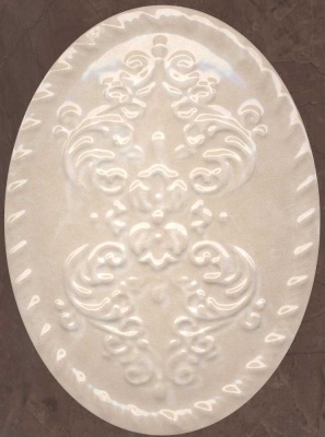 Керамический декор 12x16x1 Версаль бежевый глянцевый